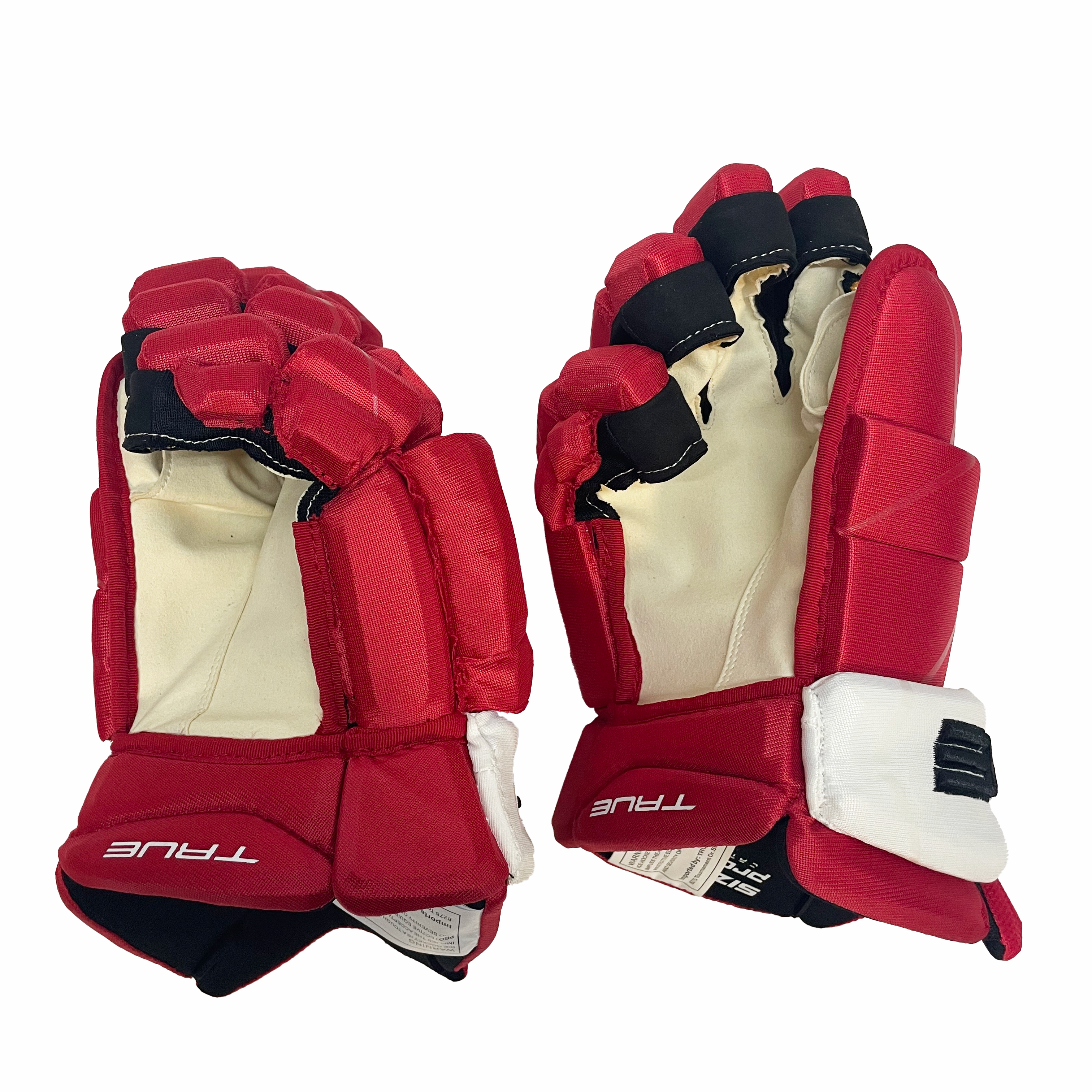 True Catalyst 9X - Gant NHL Pro Stock - Dennis Gilbert (Rouge/Jaune/Blanc)